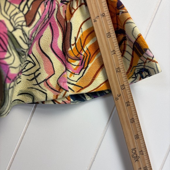 H&M Womens Artsy Abstract Retro Vibes Dress Size 12 Psychedelic Dopamine Chic - Picture 6 of 9